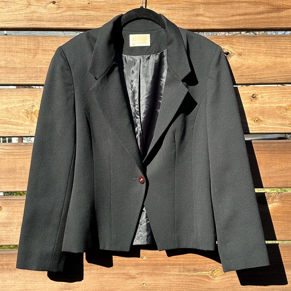 Pendleton Women's Black Wool Blazer